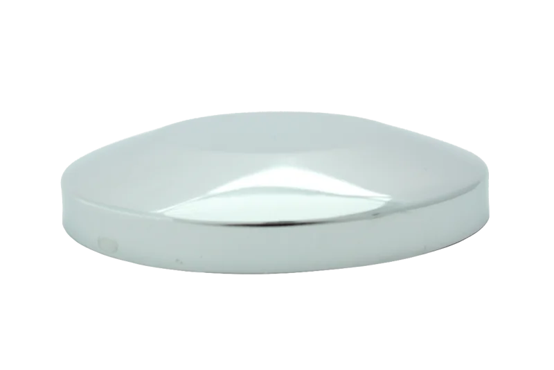 Blindrosette für WKV chrom flach