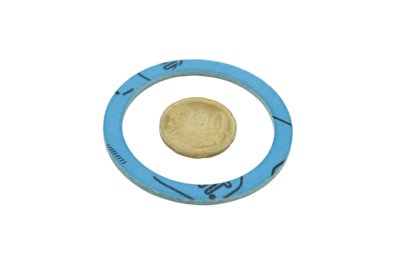 Flachdichtung für Einbau von Durchflusssensoren