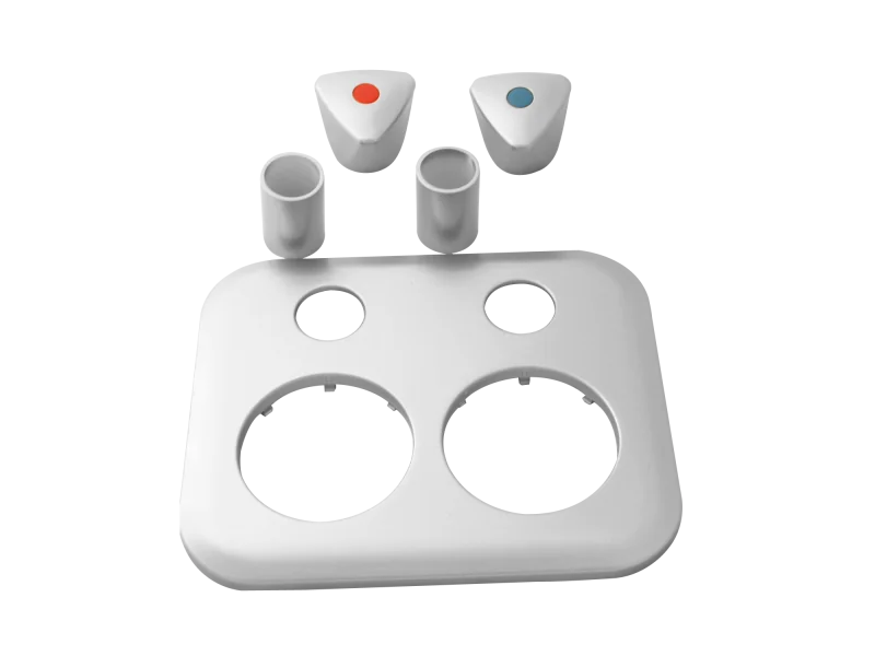 Aufputzset für Minoblock micro (duo, flach) edelmatt