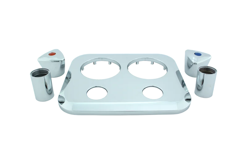 Aufputzset für Minoblock micro (duo, flach) chrom